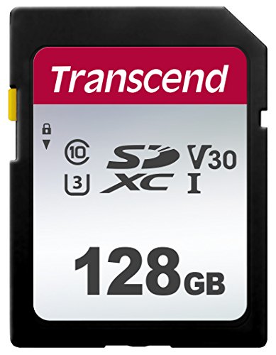 Карта памяти 128Gb Transcend 300S TS128GSDC300S, SDXC Class 10, UHS-I U3
