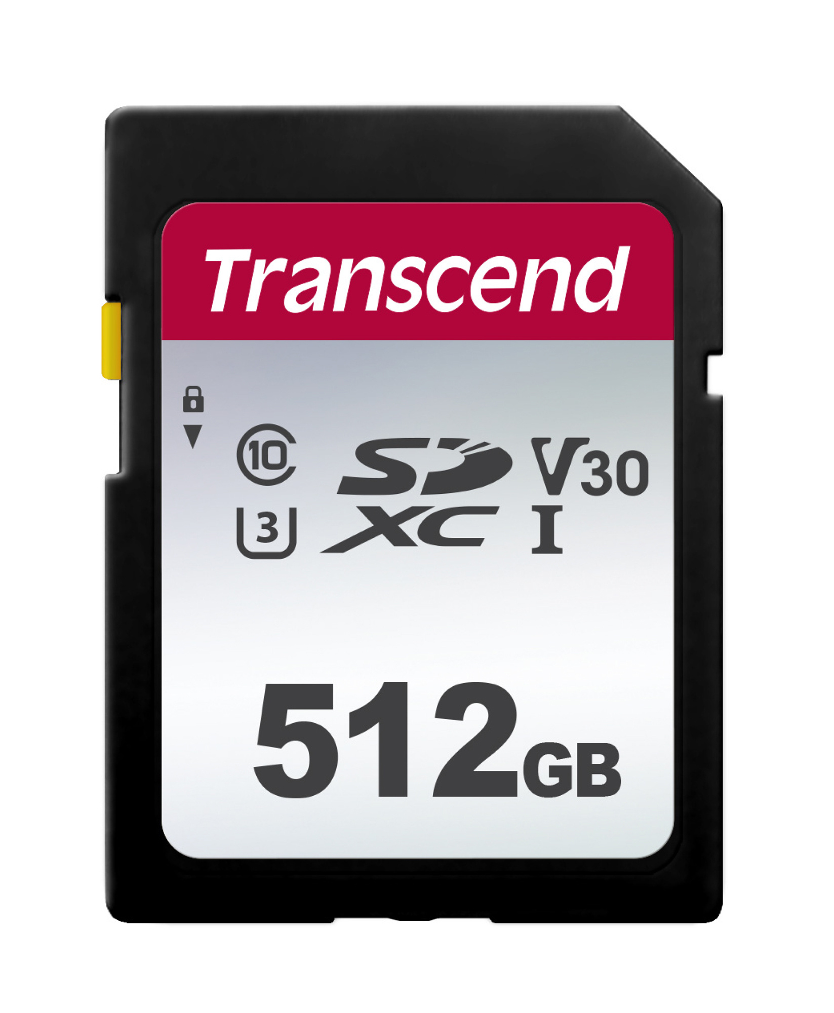 Карта памяти 512Gb Transcend 300S TS512GSDC300S, SDXC Class 10, UHS-I U3