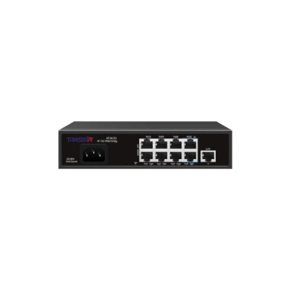 Коммутатор Trassir TR-NS1109-120-8PoE, 9xLAN 100Mbps, PoE