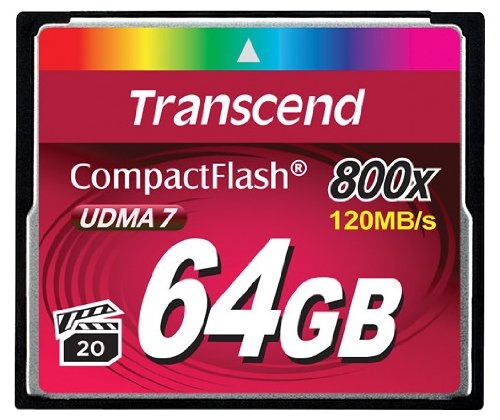 Compact Flash 64Gb Transcend TS64GCF800, 800x