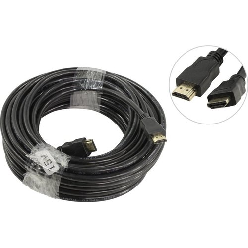Кабель HDMI (19M) - HDMI (19M), 15м, TV-COM CG150S-15M, v1.4