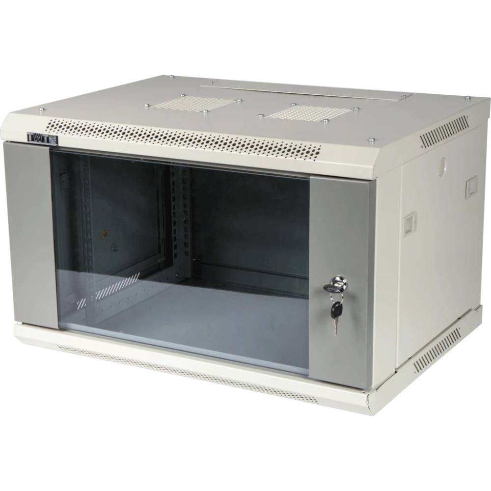 Шкаф коммутационный TWT TWT-CBWPG-6U-6X8-GY 6U, 600х800мм