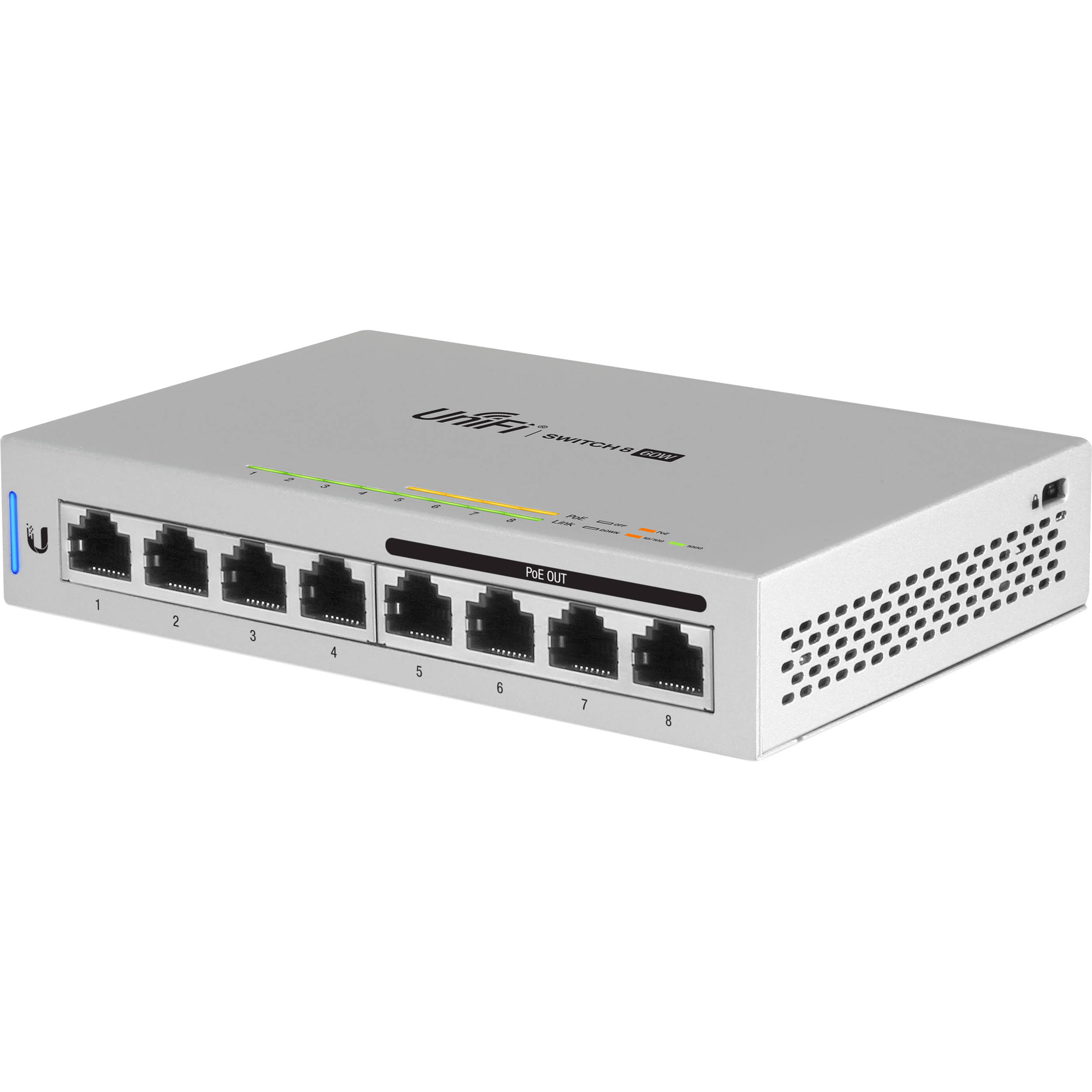 Коммутатор Ubiquiti UniFi Switch US-8-60W, 8xLAN 1Gbps