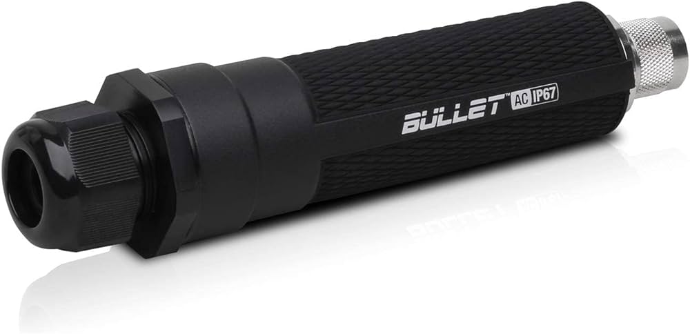 Точка доступа Wi-Fi Ubiquiti Bullet AC IP67 BULLETAC-IP67, 802.11ac, 2.4/5ГГц, 300Mbps, 1xLAN 1Gbps, PoE