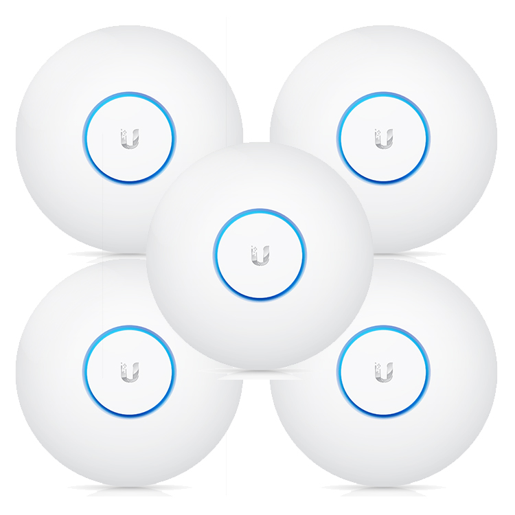 Точка доступа Wi-Fi Ubiquiti UniFi UAP-AC-PRO-5,  5шт