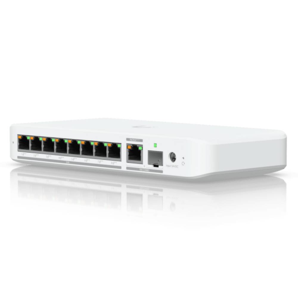 Коммутатор Ubiquiti UniFi Switch Flex USW-Flex-2.5G-8, 8xLAN 2.5Gbps, 1xSFP+, PoE