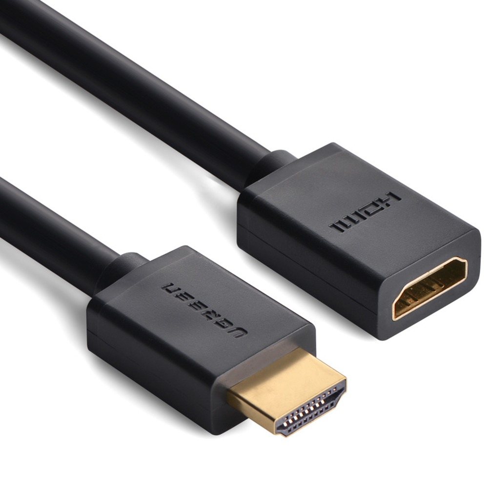 Кабель удлинитель HDMI (19M) - HDMI (19F), 1м, Ugreen HD107 10141, Black