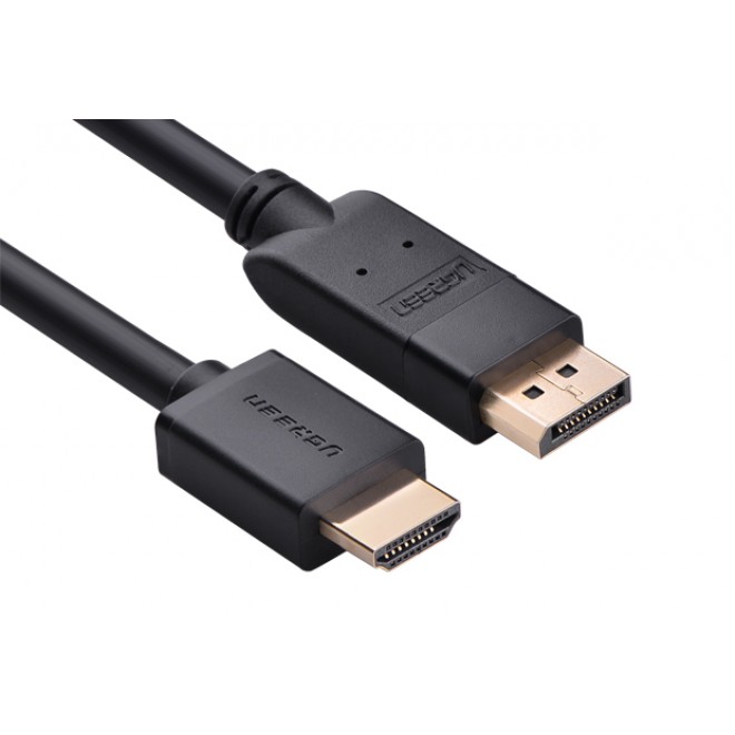 Кабель DP (20M) - HDMI (19M), 3м, Ugreen DP101 10203, черный