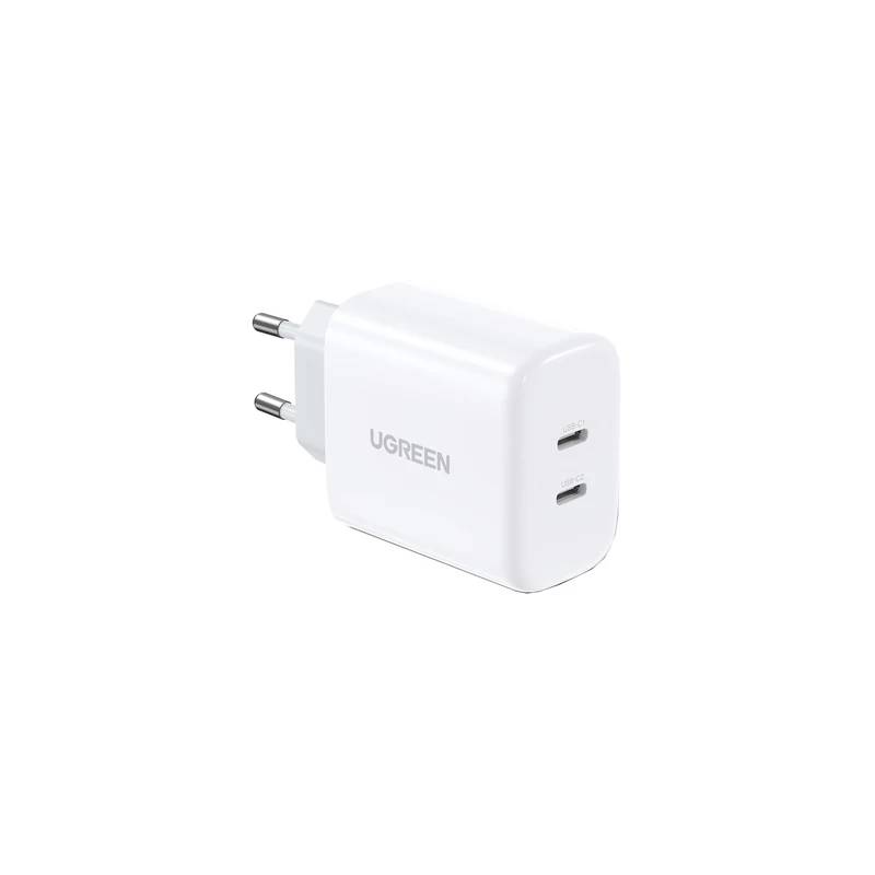 СЗУ Ugreen CD243 10343, White, 2xUSB Type-C