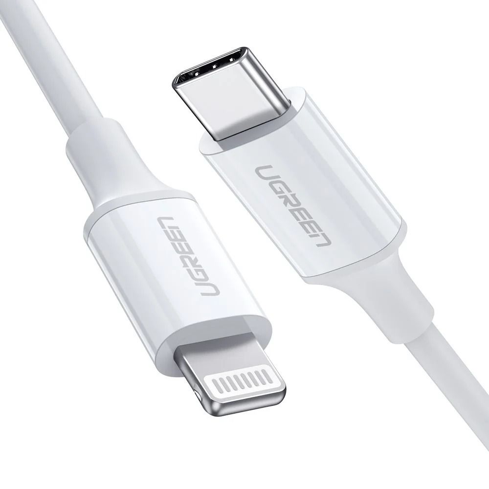 Кабель Lightning (M) - USB2.0 Type-C (M), 1м, Ugreen US171 10493, белый
