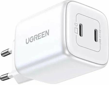 СЗУ Ugreen UGREEN CD294 15327, белый, 2xUSB Type-C