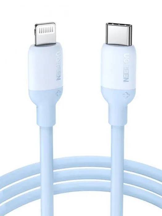 Кабель Lightning (M) - USB2.0 Type-C (M), 1м, Ugreen US387 20313, голубой