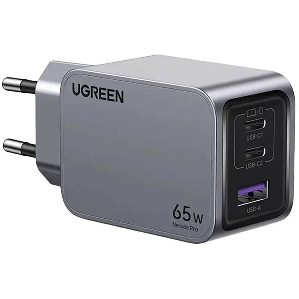 СЗУ Ugreen Ugreen X755 25871, серый, 1xUSB, 2xUSB Type-C