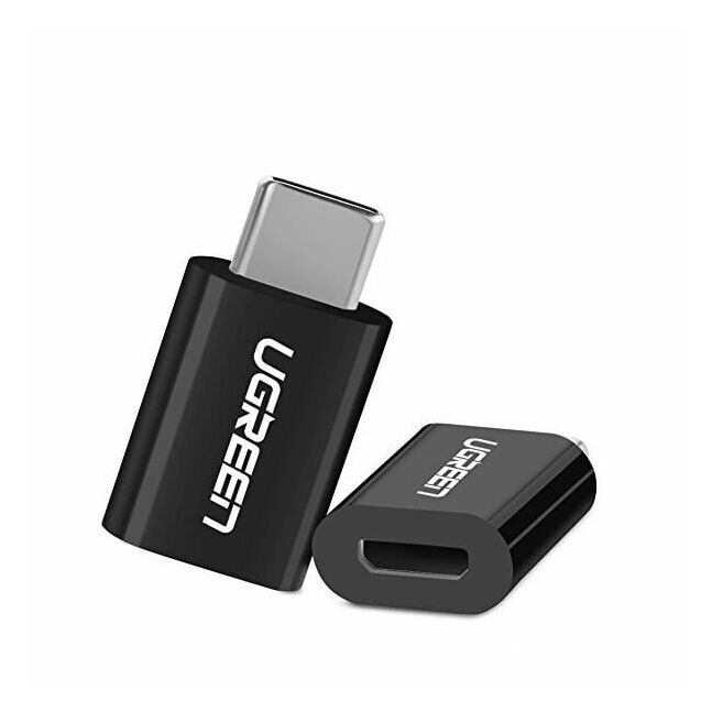 Переходник USB2.0 Type-C (M) - microUSB2.0 (F) Ugreen US157 30391 Black