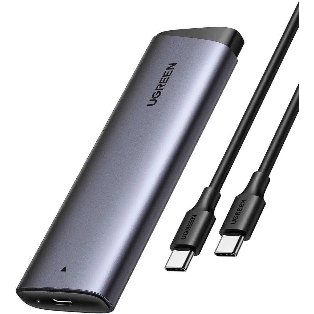 Внешний BOX Ugreen CM767 35267, M.2 NVMe - USB Type-C, Grey