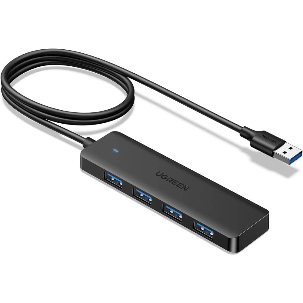 Разветвитель USB Ugreen CM219 35574, 4xUSB3.0 черный