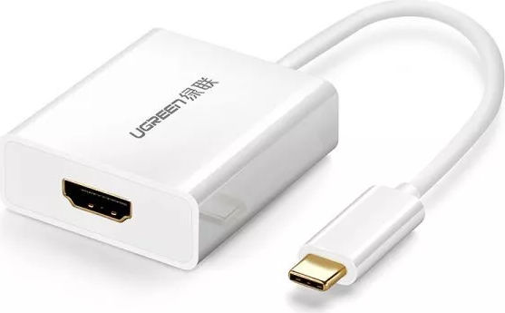 Кабель адаптер USB3.2 Type-C (M) - HDMI (F) Ugreen 40273, White