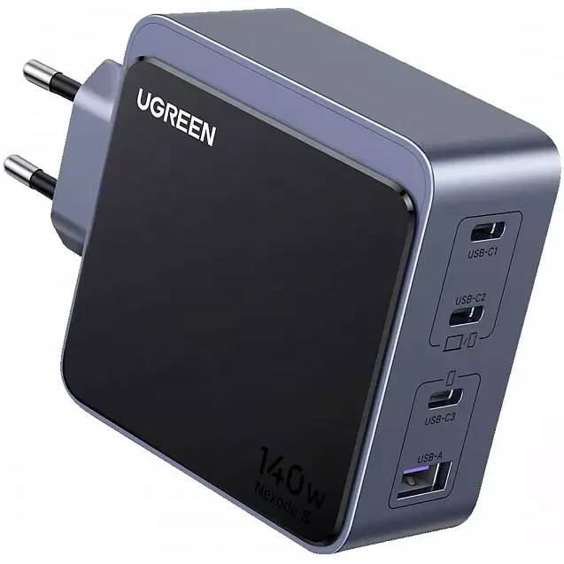 СЗУ Ugreen X570 (45575), Black, 3xUSB Type-C, USB