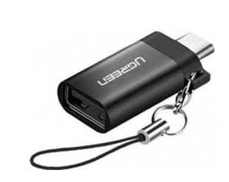 Переходник USB3.2 Type-C (M) - USB3.2 (F) Ugreen US270 50283, черный