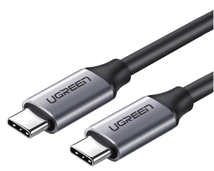 Кабель USB3.2 Type-C (M) - USB3.2 Type-C (M), 1м, Ugreen US161 50751, Gray