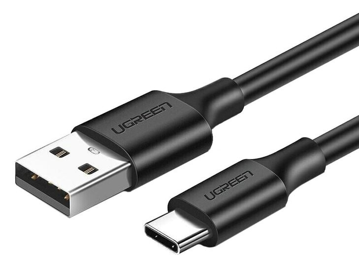 Кабель USB2.0 (M) - USB2.0 Type-C (M), 0.25м, Ugreen US287 60114, Black