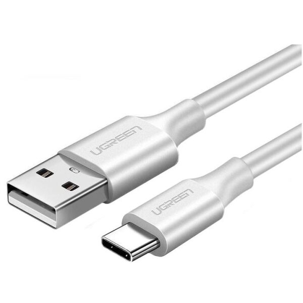 Кабель USB2.0 (M) - USB2.0 Type-C (M), 1.5м, Ugreen US287 60122, White