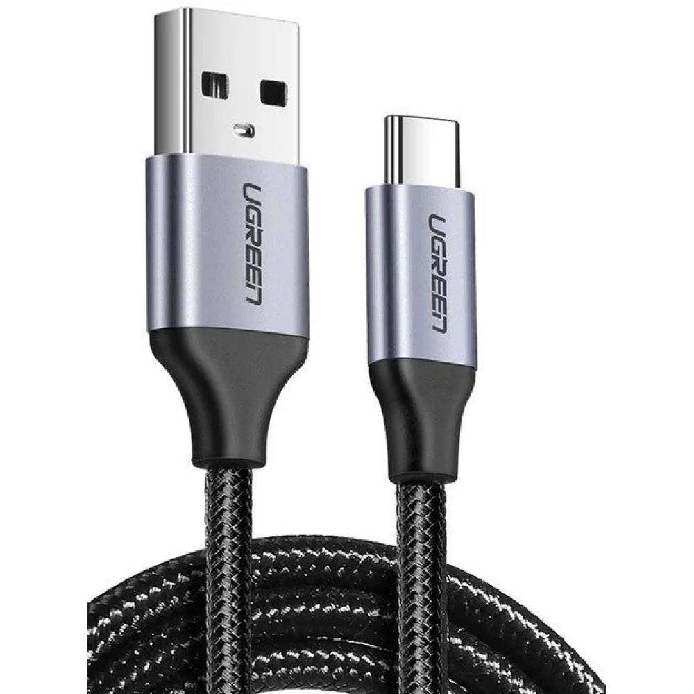 Кабель USB2.0 (M) - USB2.0 Type-C (M), 1.5м, Ugreen US288 60127, Black