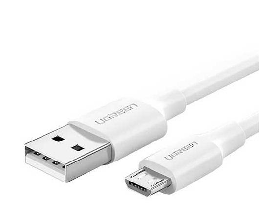 Кабель USB2.0 (M) - microUSB2.0 (M), 1м, Ugreen US289 60141, белый