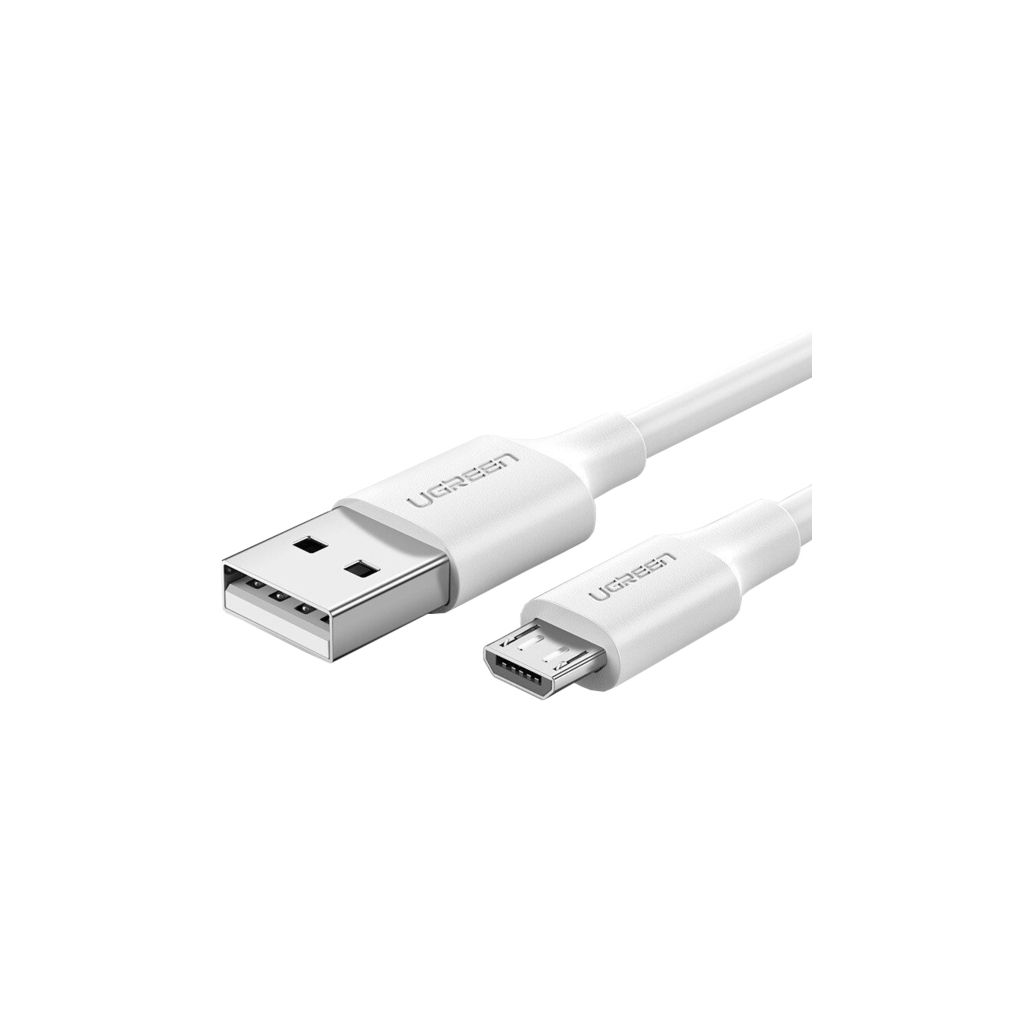 Кабель USB2.0 (M) - microUSB2.0 (M), 1.5м, Ugreen US289 60142, белый