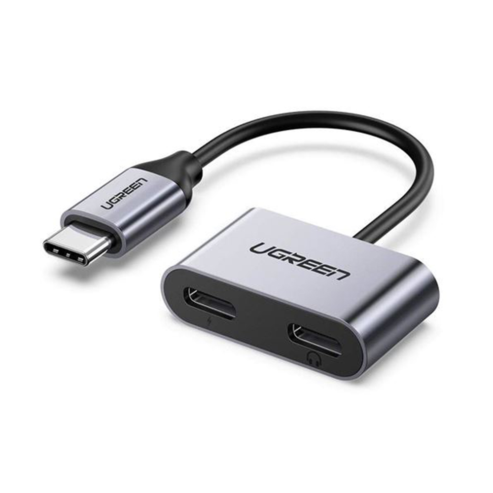 Кабель разветвитель USB2.0 Type-C (M) - 2 x USB2.0 Type-C (F) Ugreen CM232 60165 Black