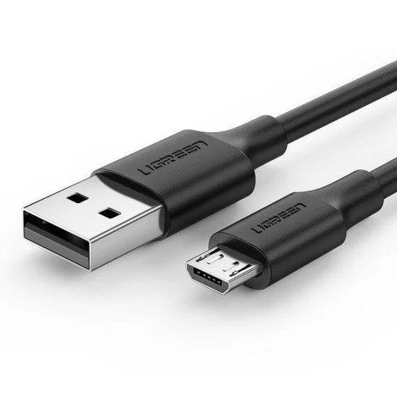 Кабель USB2.0 (M) - microUSB2.0 (M), 3м, Ugreen US289 60827, черный