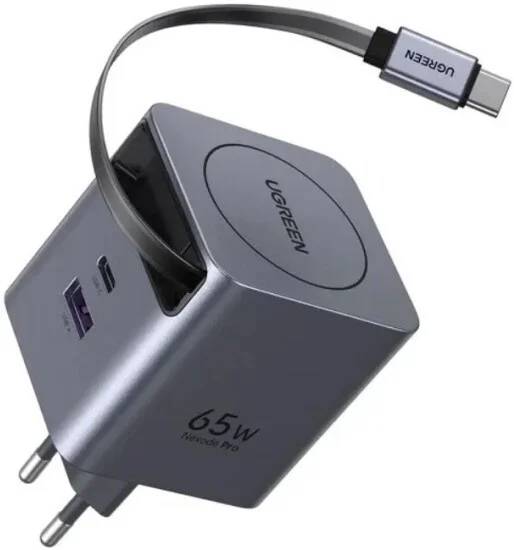 СЗУ Ugreen X615 65825, Gray, USB Type-A, USB Type-C