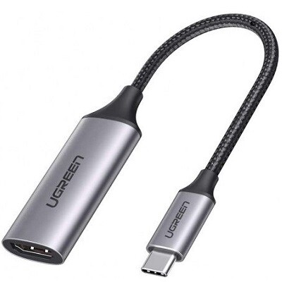 Кабель адаптер USB2.0 Type-C (M) - HDMI (F) Ugreen CM297 70444, Grey/Black