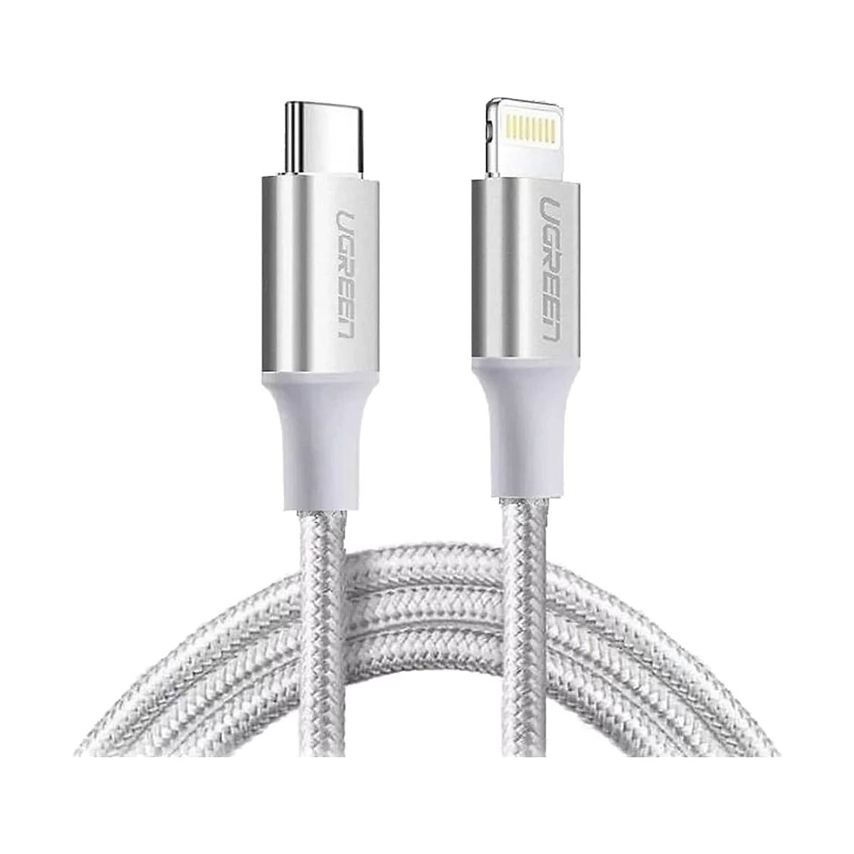 Кабель Lightning (M) - USB2.0 Type-C (M), 1.5м, Ugreen US304 70524, серебристый