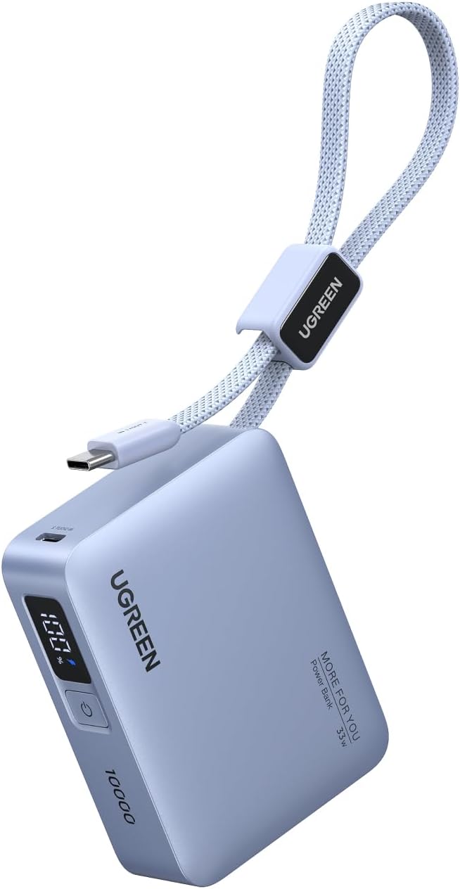 Внешний аккумулятор 10000мАч Ugreen PB584 75173B, Grey