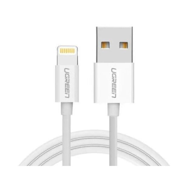 Кабель Lightning (M) - USB2.0 (M), 0.5м, Ugreen US155 80313, White