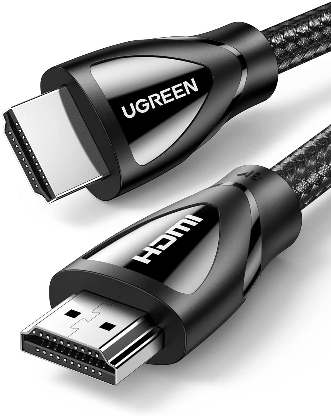 Кабель HDMI (19M) - HDMI (19M), 1.5м, Ugreen HD140 80402, Black, оплетка