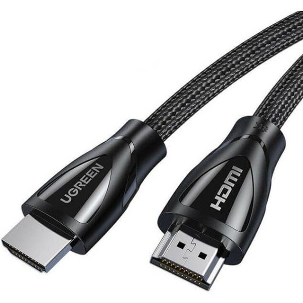 Кабель HDMI (19M) - HDMI (19M), 3м, Ugreen HD140 80404, Black, оплетка