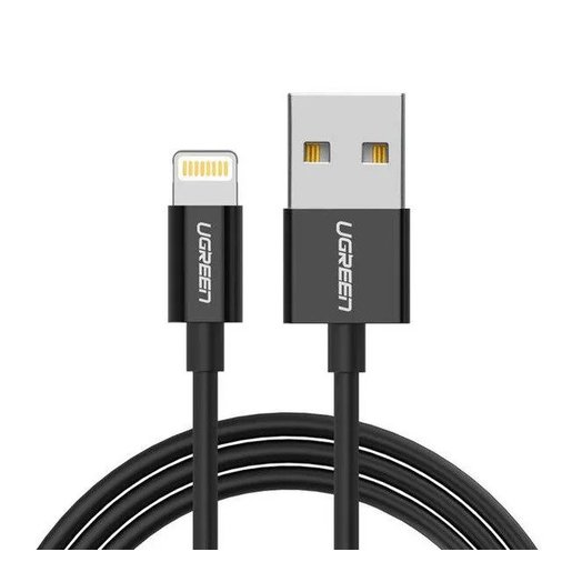 Кабель Lightning (M) - USB2.0 (M), 1м, Ugreen US155 80822, Black