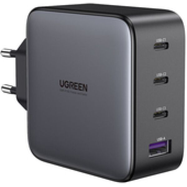 СЗУ Ugreen CD226 40747, черный, USB + 3xUSB Type-C