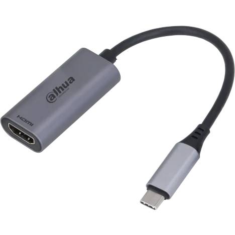 Кабель HDMI (19M) - USB3.2 Type-C (M), Dahua DH-TC31H, Grey