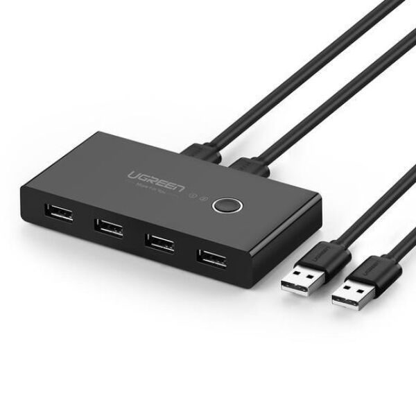 Разветвитель USB2.0 Ugreen US216 30767, черный