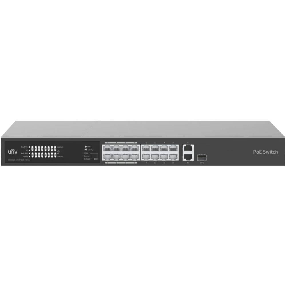 Коммутатор Uniview NSW2020-16T1GT1GC-POE-IN, 16xLAN 100Mbps, 1xSFP, PoE