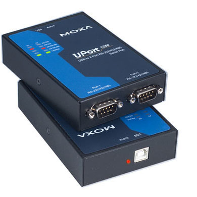 Адаптер USB - 2xCOM 9 (RS-232/422/485 ), Moxa UPort 1250