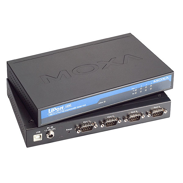 Адаптер USB - 4xCOM 9 (RS-232), Moxa UPort 1410
