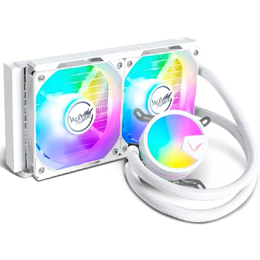 Жидкостное охлаждение Valkyrie A240 ARGB White (HW A240W), 250W (LGA1700 Ready)