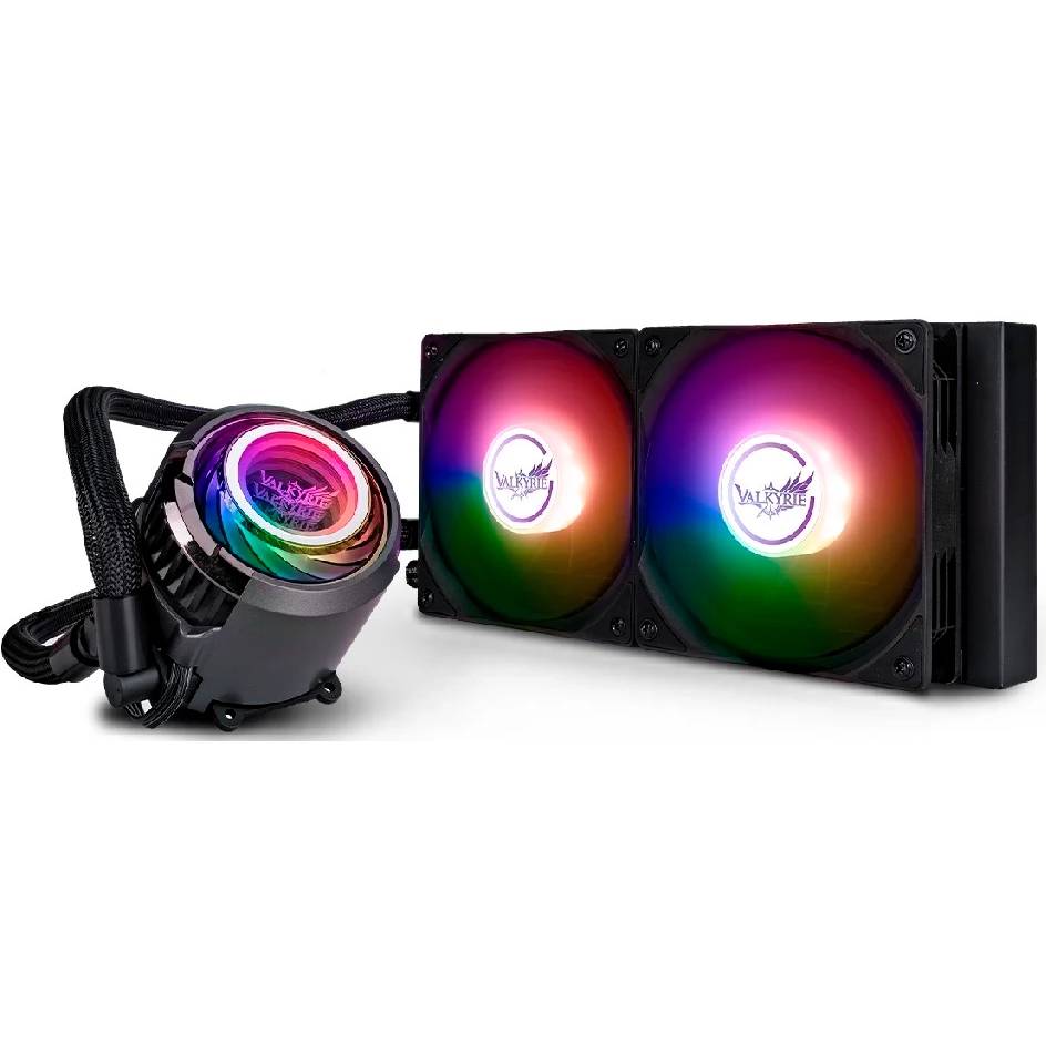 Жидкостное охлаждение Valkyrie Jarn 240 ARGB Black (HW C240), 250W (LGA1700 Ready)