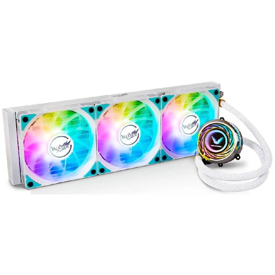 Жидкостное охлаждение Valkyrie Jarn 360 ARGB White (HW C360W), 300W (LGA1700 Ready)