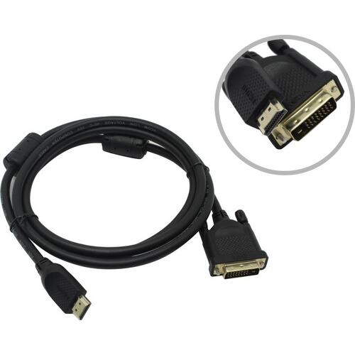 Кабель HDMI (19M) - DVI-D (25M), 1.8м, Vcom CG484GD-1.8M