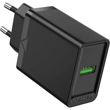 СЗУ Vention FABB0-EU, черный, USB, 18W